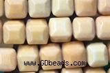 AGAT181 15 inches 4mm faceted cube oxidized agate beads