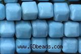 AGAT184 15 inches 4mm faceted cube oxidized agate beads