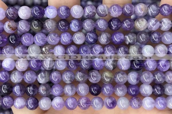 AMET02 15 inches 6mm round lavender amethyst gemstone beads