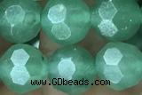 AVEN01 15 inches 8mm faceted round green aventurine gemstone beads