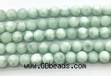 CAS303 15.5 inches 10mm round snowflake angelite gemstone beads