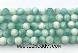 CAS312 15.5 inches 10mm round snowflake angelite gemstone beads