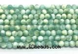 CAS320 15.5 inches 6mm round peacock angelite gemstone beads