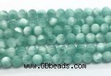 CAS331 15.5 inches 8mm round peacock angelite gemstone beads