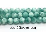 CAS336 15.5 inches 18mm round peacock angelite gemstone beads