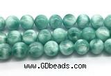 CAS337 15.5 inches 20mm round peacock angelite gemstone beads