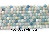 CMG501 15.5 inches 6mm round morganite gemstone beads