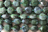 COIN53 15 inches 12mm faceted coin Indian bloodstone jasper beads