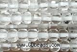 CUBE15 15 inches 2mm faceted cube white crystal gemstone beads