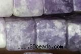 CUBE193 15 inches 8mm cube Chinese tourmaline gemstone beads