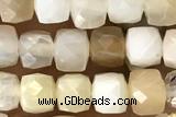 CUBE32 15 inches 4mm faceted cube opal gemstone beads