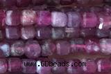 CUBE41 15 inches 2.5mm faceted cube pink tourmaline gemstone beads