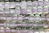 CUBE45 15 inches 2.5mm faceted cube lavender amethyst beads