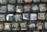 CUBE87 15 inches 3mm faceted cube sapphire gemstone beads