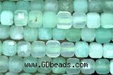 CUBE94 15 inches 2.5mm faceted cube Australia chrysoprase gemstone beads