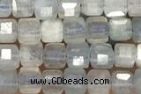 CUBE97 15 inches 3mm faceted cube labradorite gemstone beads