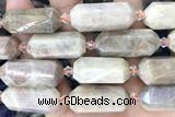 NUGG12 15 inches 12*25mm – 13*28mm faceted nuggets moonstone beads