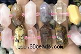 NUGG65 15 inches 12*23mm - 15*30mm faceted nuggets gemstone beads