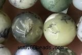 OPAL03 15 inches 10mm round green opal gemstone beads