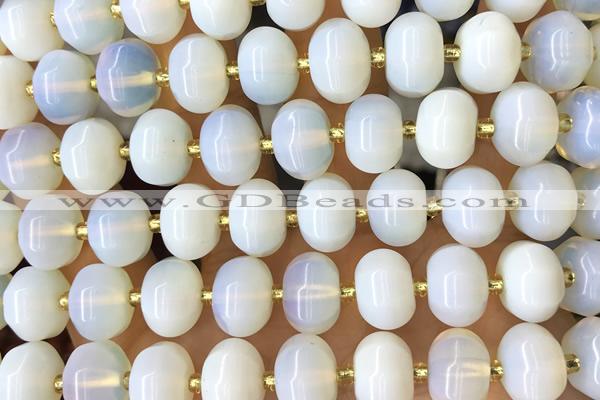 PUMP02 15 inches 9*12mm pumpkin opal beads