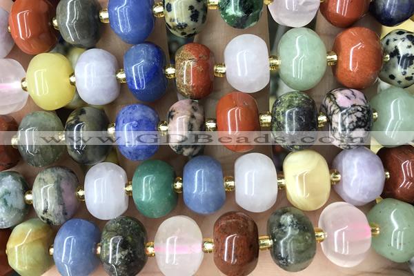 PUMP09 15 inches 9*12mm pumpkin gemstone beads