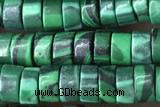 ROND101 15 inches 2*4mm heishi synthetic malachite gemstone beads