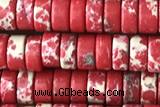 ROND106 15 inches 2*4mm heishi synthetic sea sediment jasper beads