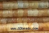 ROND120 15 inches 2*3mm heishi pink aventurine gemstone beads