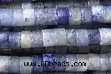 ROND125 15 inches 2*3mm heishi blue aventurine gemstone beads