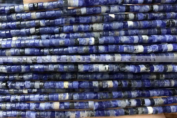 ROND126 15 inches 2*3mm heishi sodalite gemstone beads