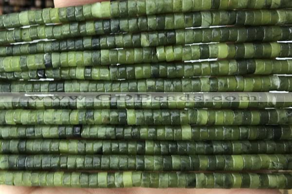 ROND31 15 inches 2*4mm heishi jade gemstone beads