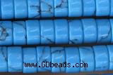 ROND56 15 inches 2*4mm heishi synthetic turquoise gemstone beads