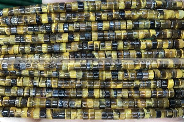 ROND59 15 inches 2*4mm heishi yellow tiger eye gemstone beads