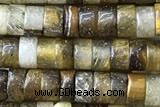 ROND80 15 inches 2*4mm heishi yellow tiger eye gemstone beads