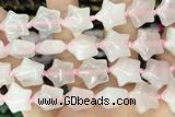 STAR01 15 inches 16mm star rose quartz gemstone beads