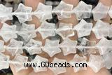 STAR02 15 inches 16mm star white crystal gemstone beads