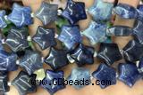 STAR09 15 inches 16mm star blue aventurine gemstone beads