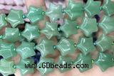 STAR14 15 inches 16mm star green aventurine gemstone beads