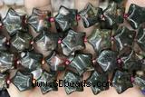 STAR22 15 inches 16mm star unakite gemstone beads