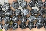 STAR23 15 inches 16mm star black labradorite gemstone beads