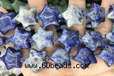 STAR35 15 inches 20mm star blue spot stone beads