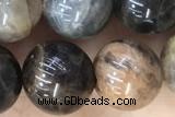 SUNS07 15 inches 10mm round black sunstone gemstone beads