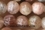 SUNS10 15 inches 6mm round golden sunstone gemstone beads