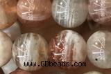 SUNS11 15 inches 8mm round golden sunstone gemstone beads