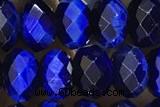 TIGE12 15 inches 5*8mm faceted rondelle blue tiger eye beads