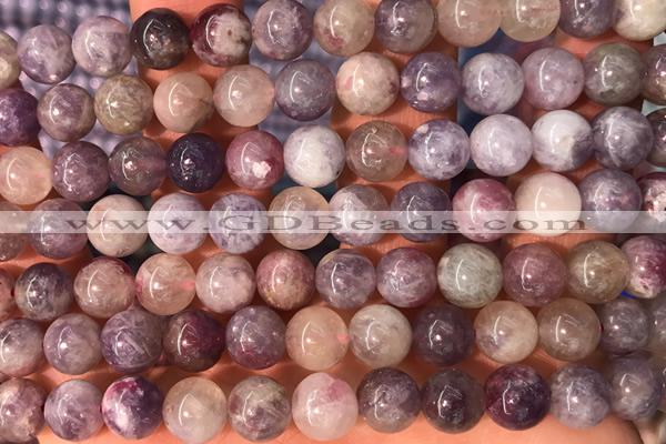 TPUR06 15 inches 8mm round tourmaline gemstone beads