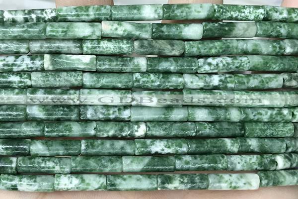 TUBE07 15 inches 4*13mm tube Qinghai jade gemstone beads