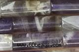 TUBE11 15 inches 4*13mm tube dogtooth amethyst gemstone beads