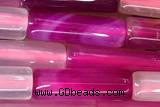 TUBE31 15 inches 4*13mm tube agate gemstone beads