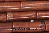 TUBE39 15 inches 4*13mm tube red jasper gemstone beads